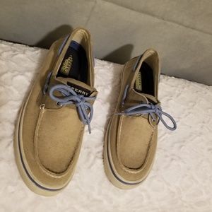 Sperry Top-Sider Men's Tan/Blue Boat Shoes